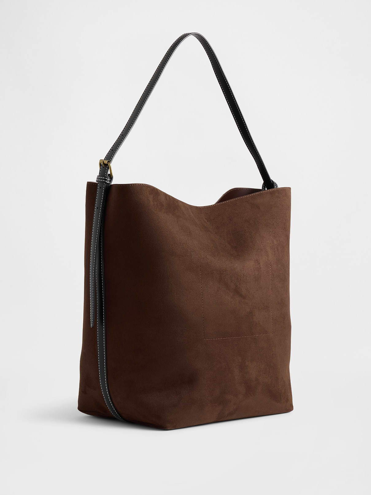Image number 3 showing, Vegan Suede Bucket Bag