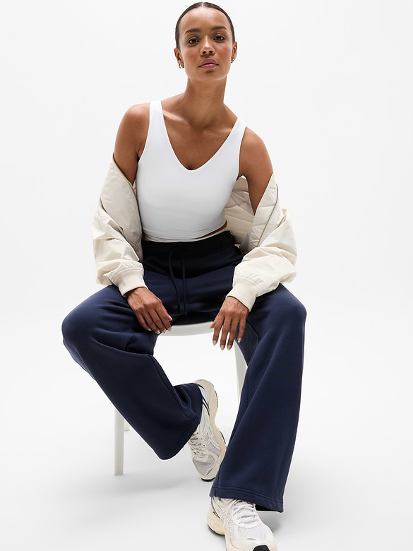 Transcend V-Neck Crop Sports Bra D-DD