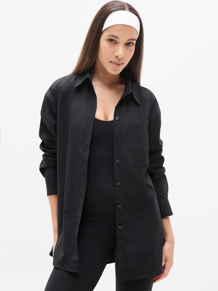 Image number 1 showing, Midday Oversized Poplin Shirt