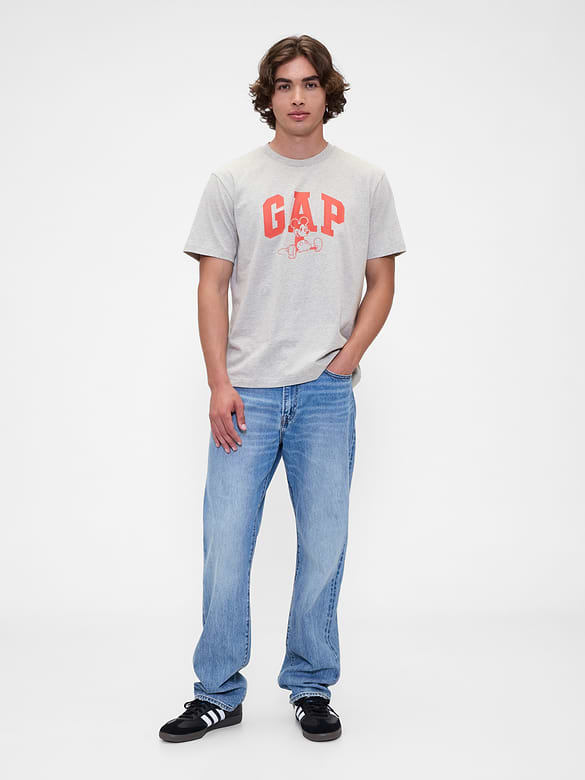Gap × Disney Mickey Mouse Everyday Soft Relaxed Logo T-Shirt