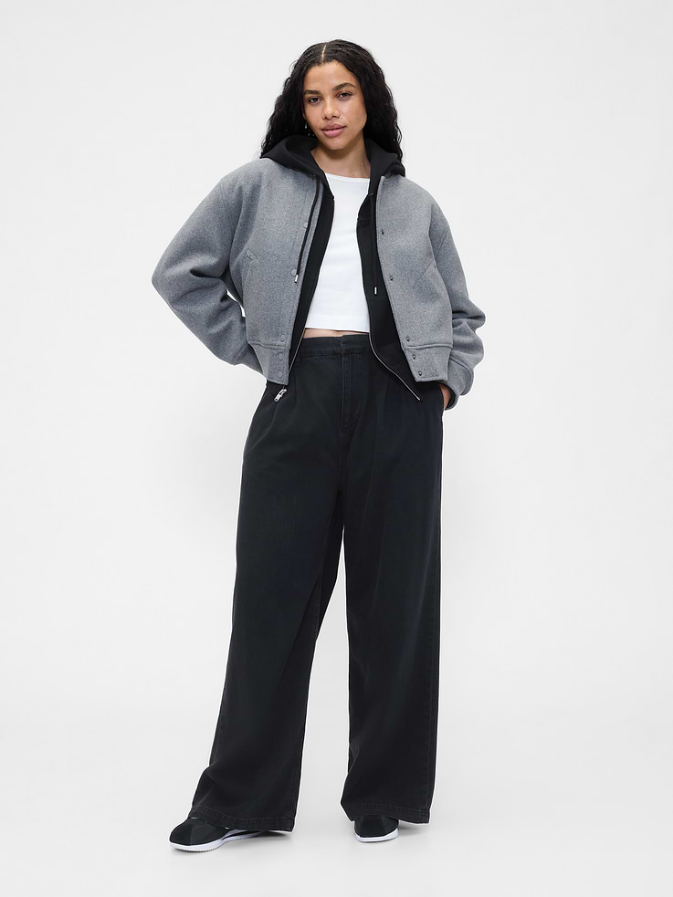 Image number 5 showing, 365 High Rise UltraSoft Pleated Denim Trousers