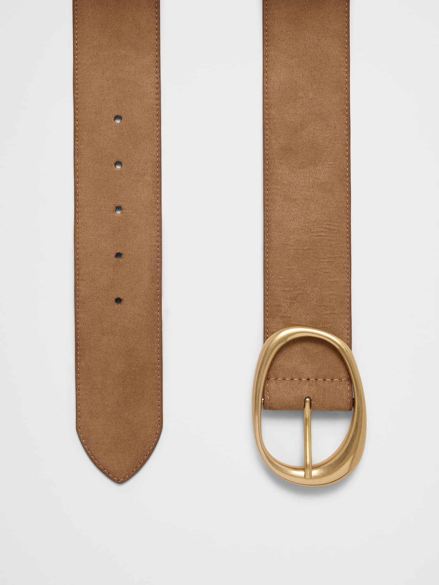 Image number 2 showing, Vegan Suede Organic Buckle Wide Belt