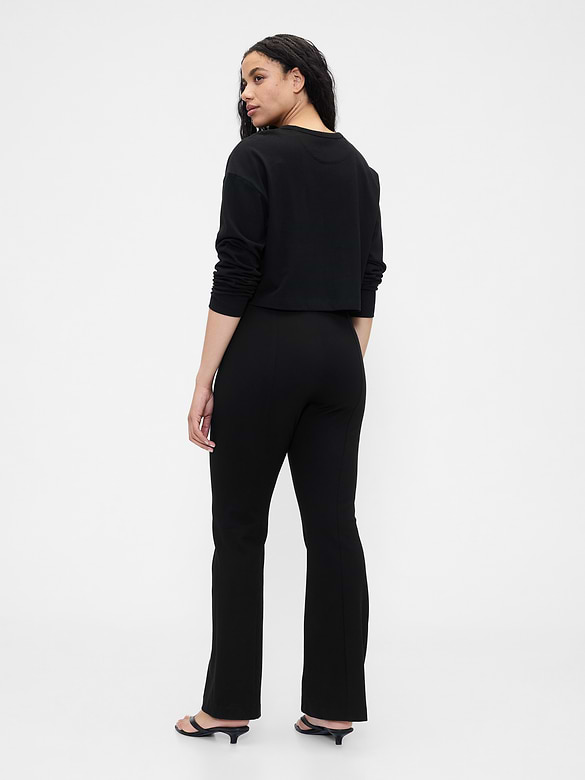 High Rise Double Knit Boot Pants