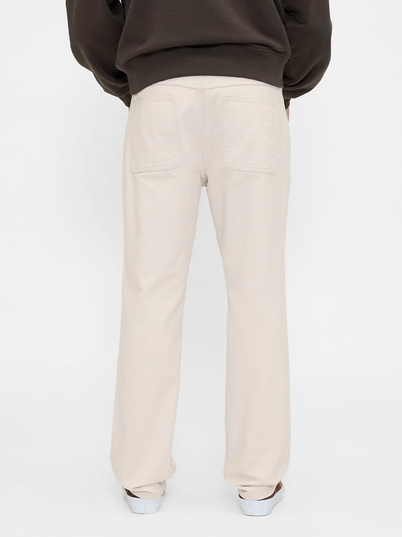 Relaxed Straight Utility Khakis