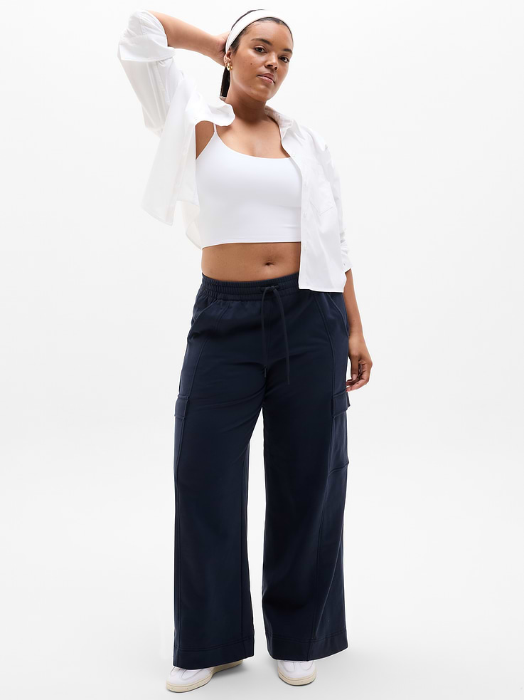 Image 5 of 6, Retroterry High Rise Wide Leg Cargo Pant