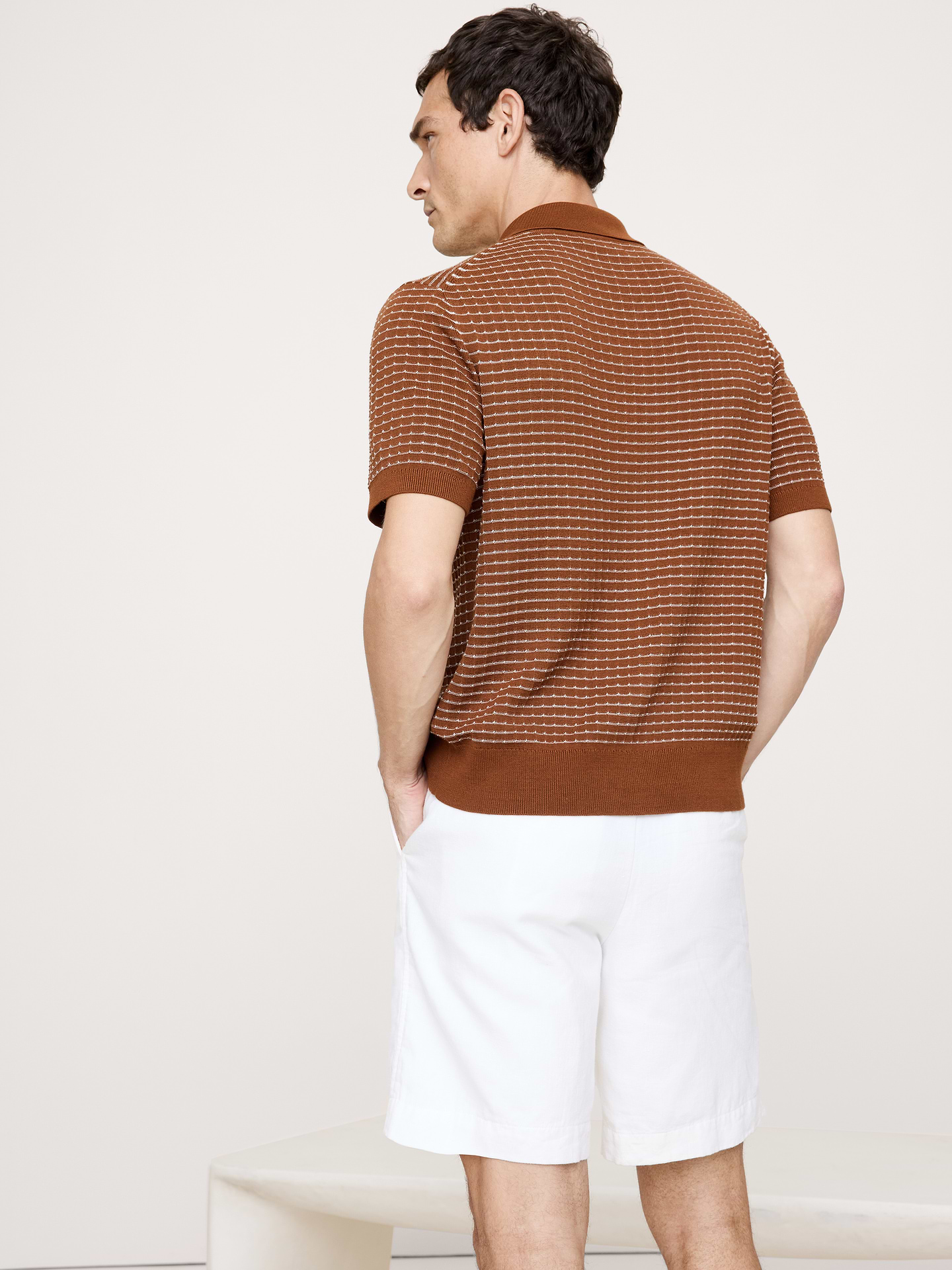 Image 2 of 4, Stripe Cotton Resort Shirt