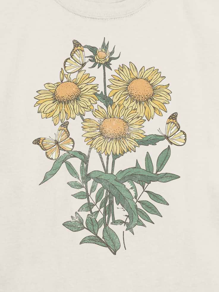 Image number 3 showing, Kids Sunflowers Graphic T-Shirt
