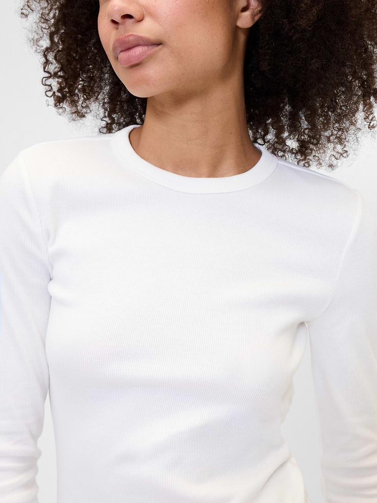 Image number 4 showing, Essential Ribbed Crewneck T-Shirt