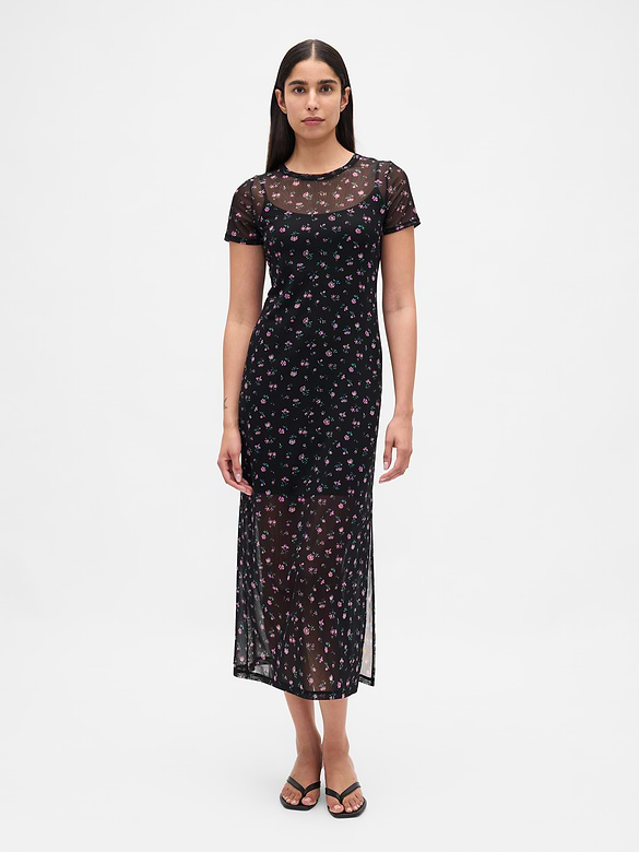 Mesh Maxi Dress