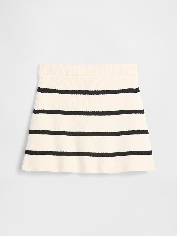 Kids Pull-On Stripe Sweater Skirt