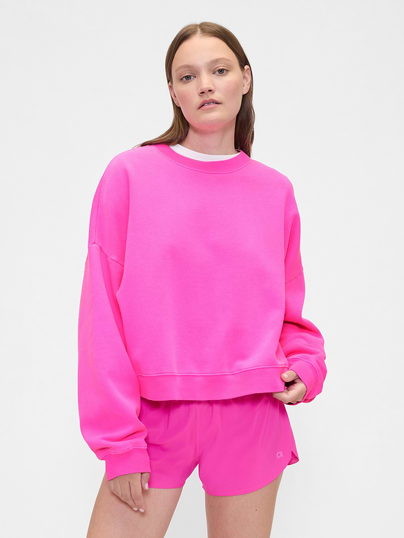 Relaxed Wedge Crewneck Sweatshirt