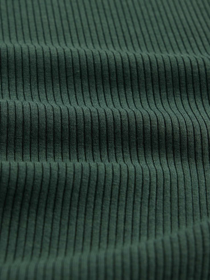 Image 4 of 5, Modern Compact Rib Crop T-Shirt