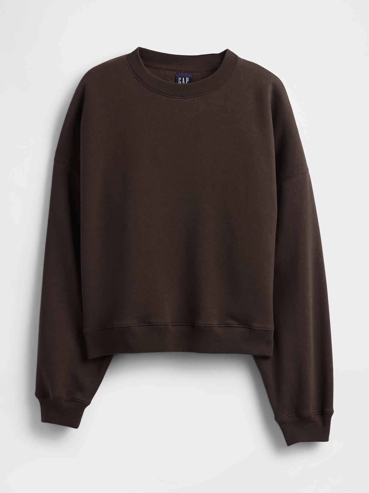 トップス OVY Pigment Crew Neck Sweat (brown) VintageSoft Wedge Crewneck Sweatshirt | Gap