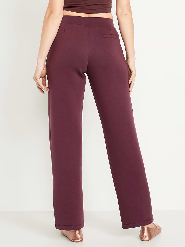 Image number 2 showing, High-Waisted Bounce Fleece Trouser Sweatpants