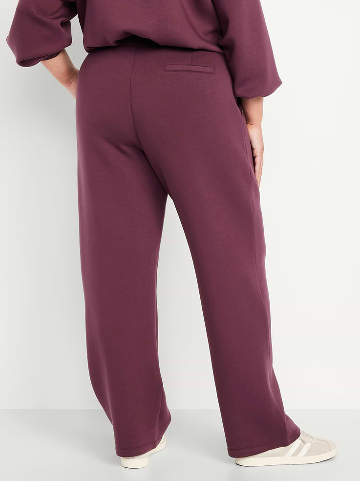 Image number 8 showing, High-Waisted Bounce Fleece Trouser Sweatpants