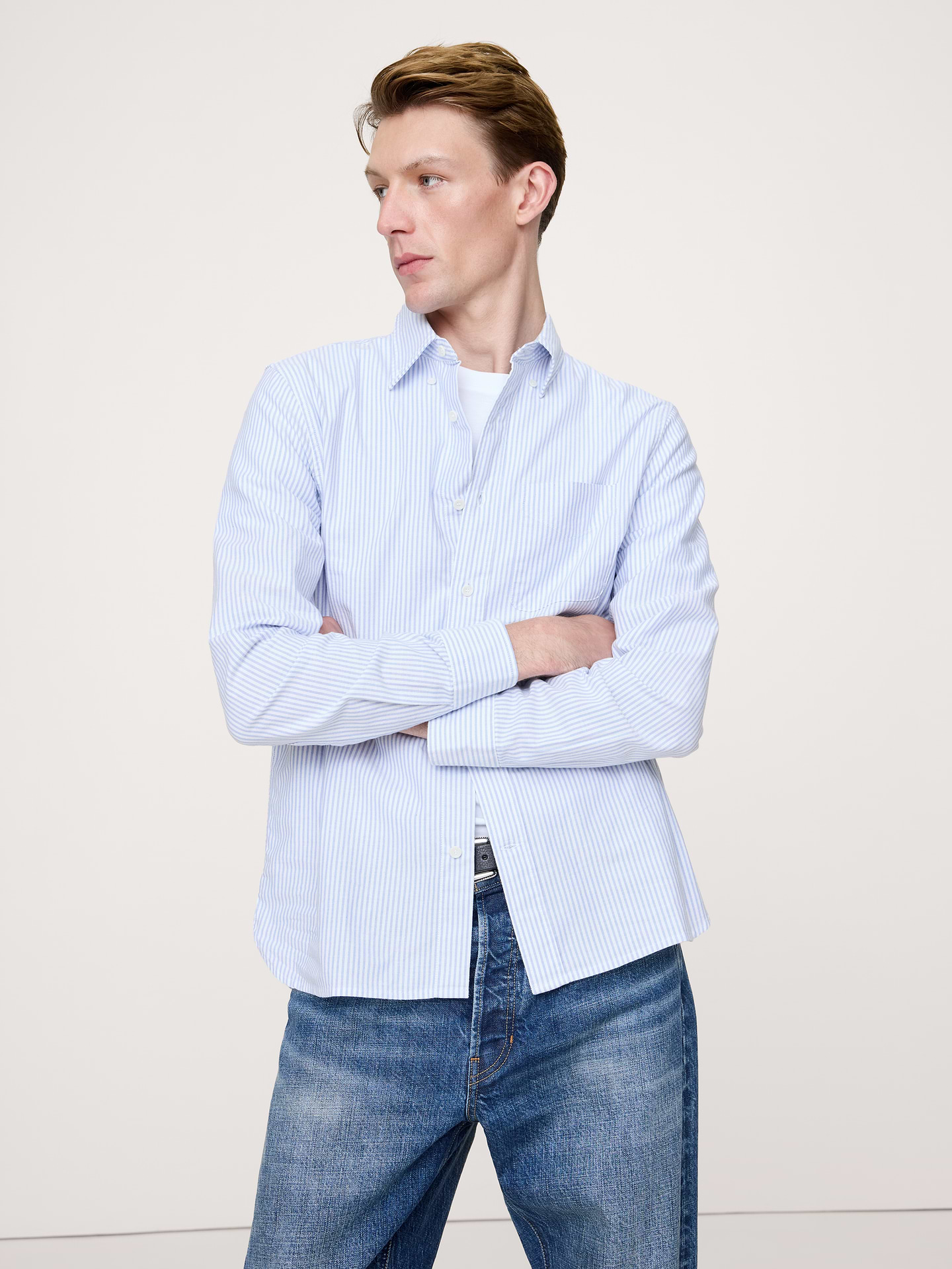 L'image numéro 1 présente Chemise Oxford, coupe standard