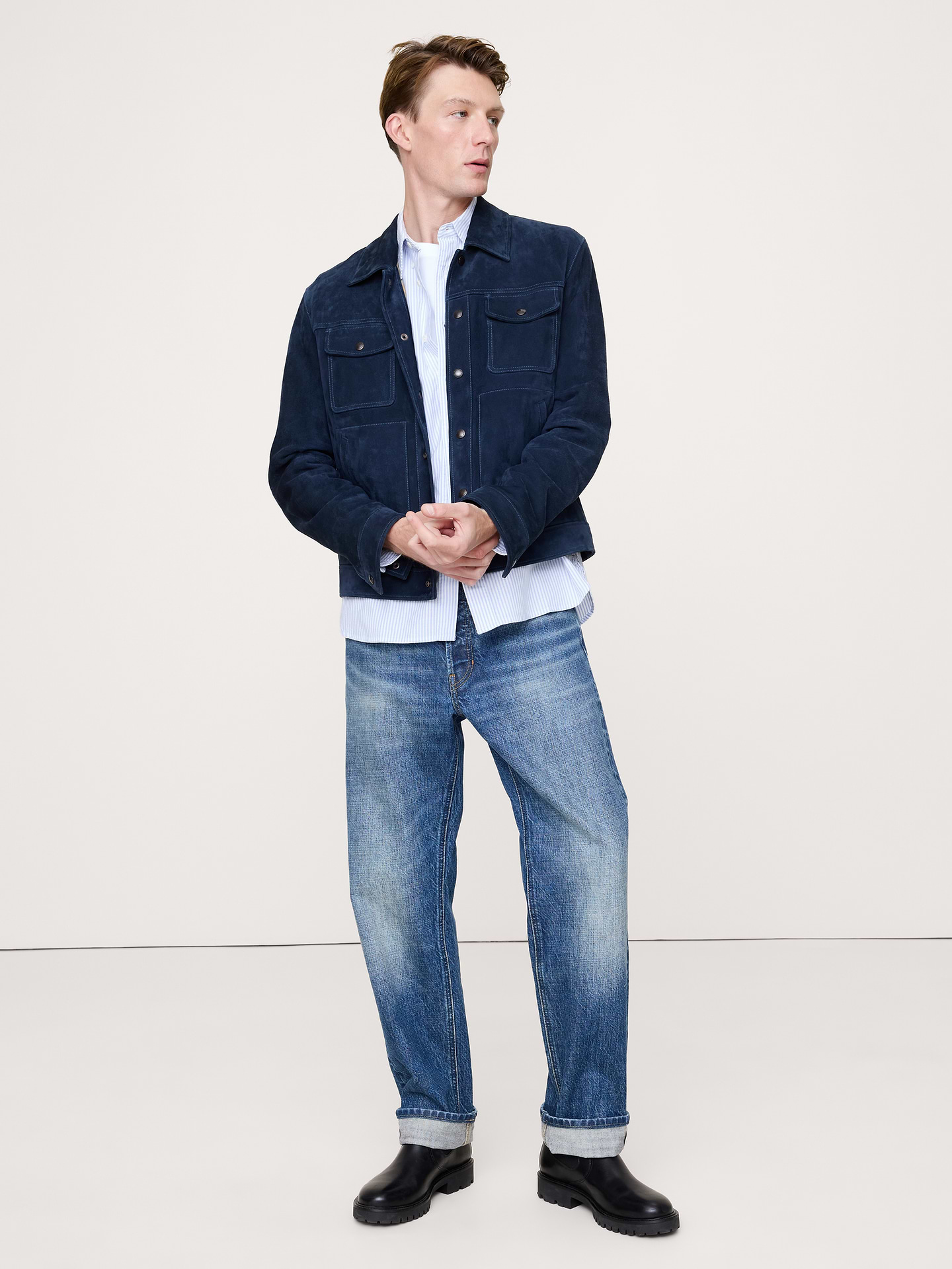 L'image numéro 3 présente Chemise Oxford, coupe standard