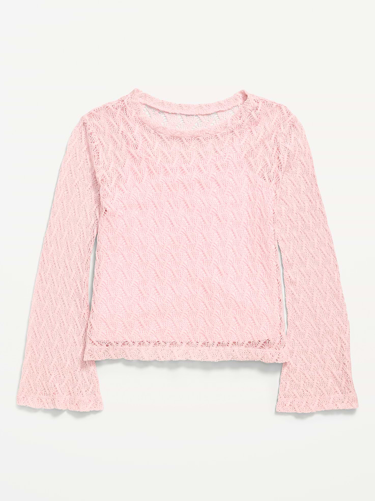 Image 2 of 3, 2-In-1 Textured Knit Top for Girls