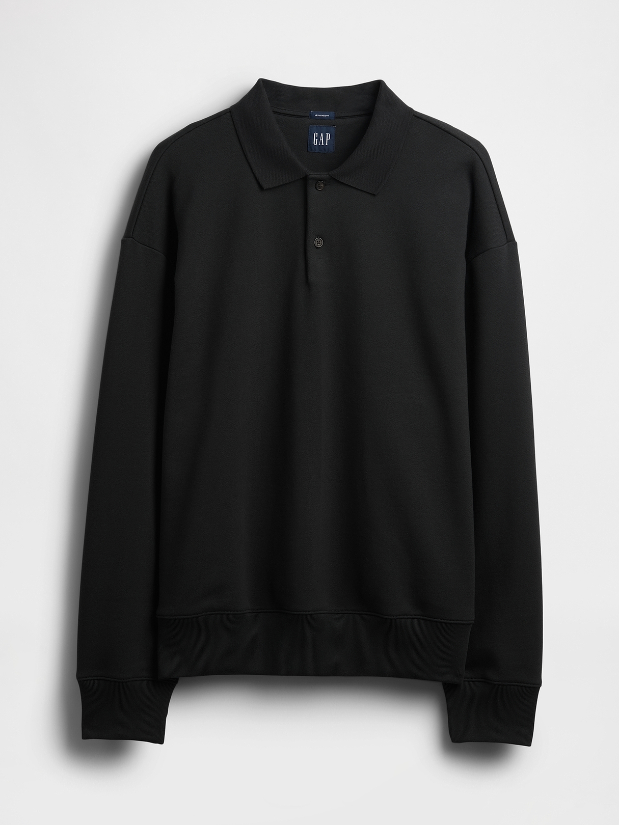 Adult Heavyweight Oversized Polo Sweatshirt | Gap