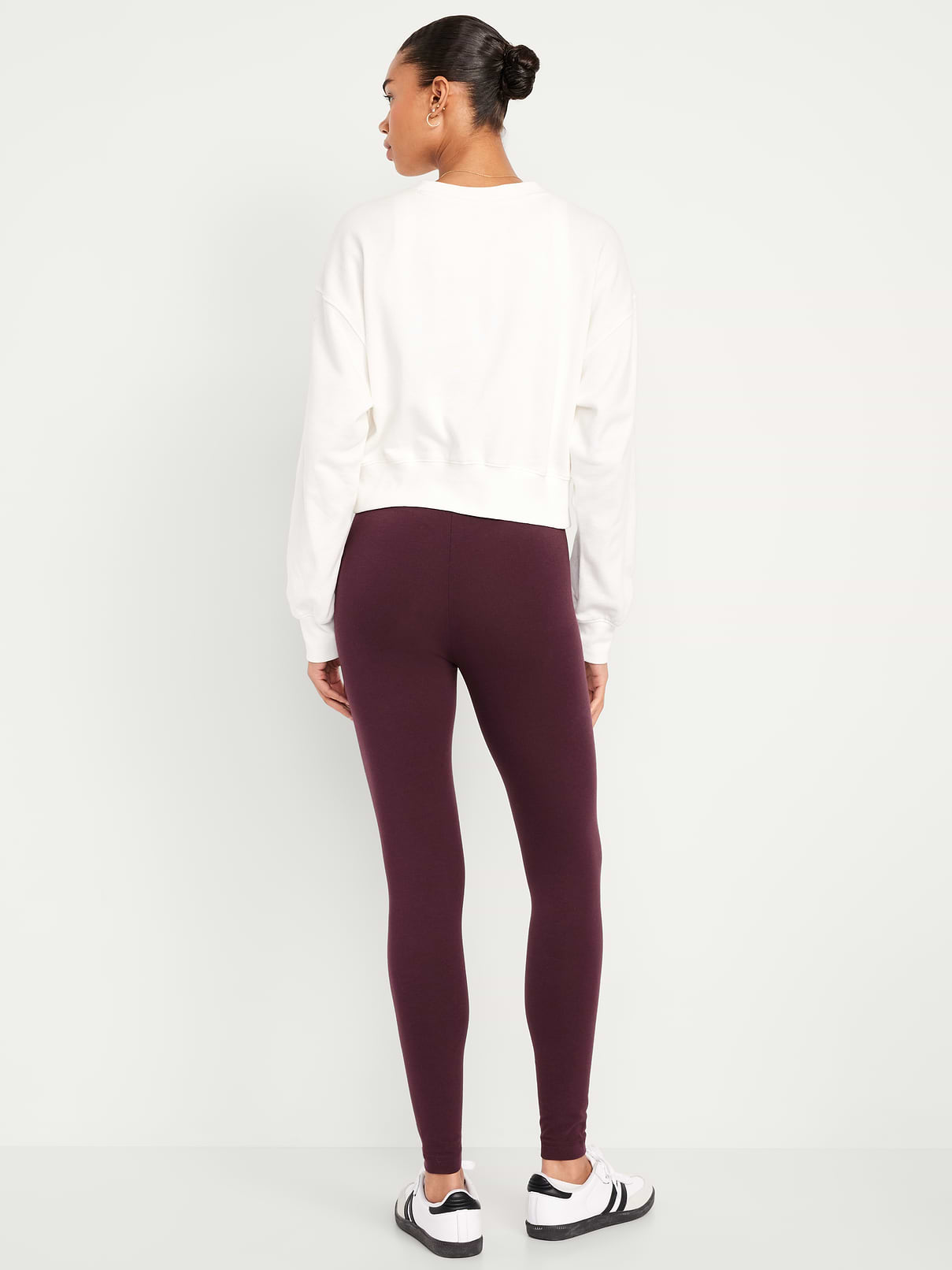 Image number 2 showing, High-Waisted Jersey Fashion Layering Leggings