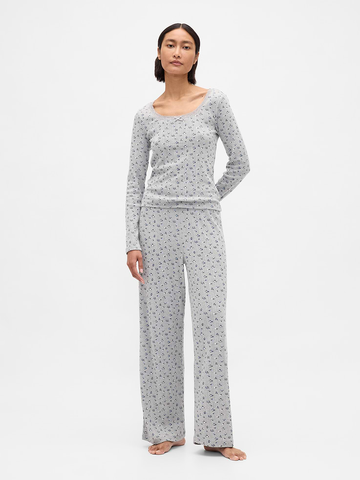 L'image numéro 1 présente Pyjama en tricot pointelle