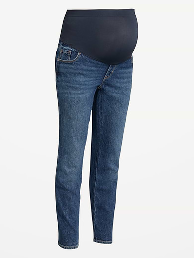 Image number 4 showing, Maternity Full-Panel Vintage Slim Jeans