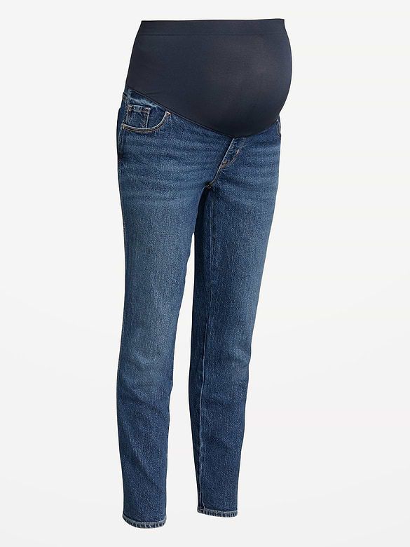 Maternity Full-Panel Vintage Slim Jeans
