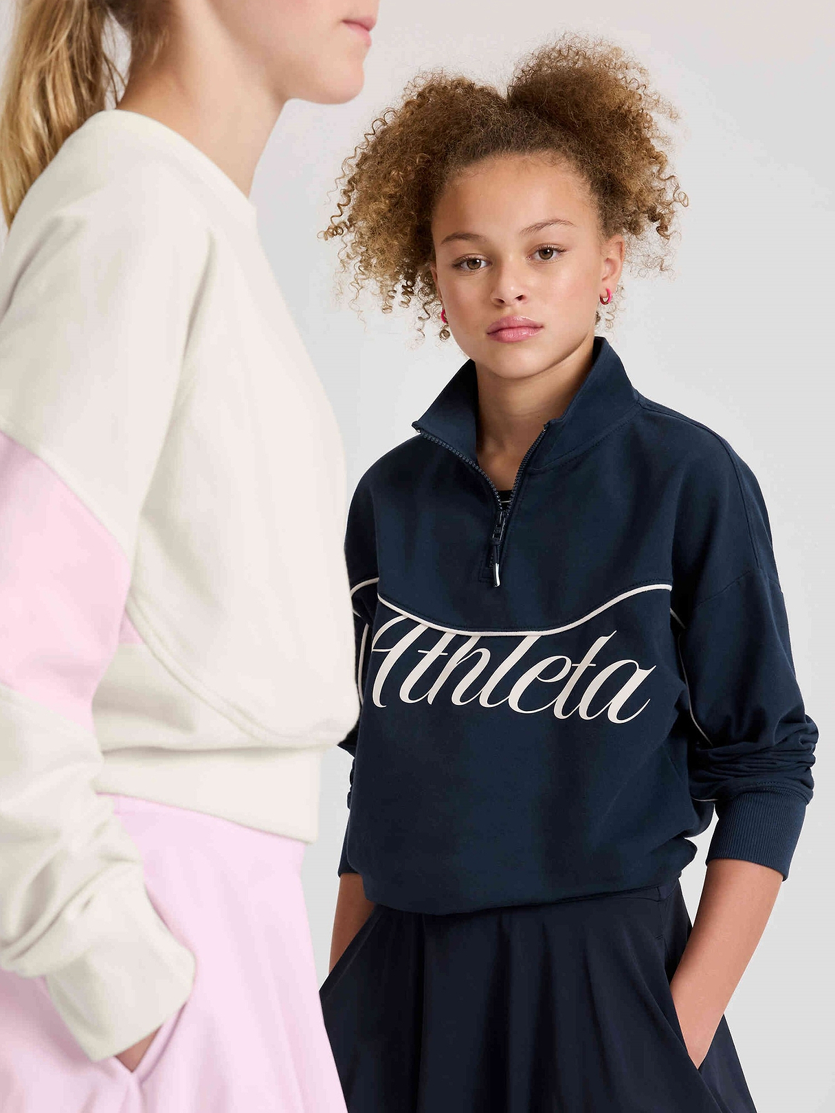 Athleta Girl School Vibes 1/4 Zip Sweatshirt | Athleta