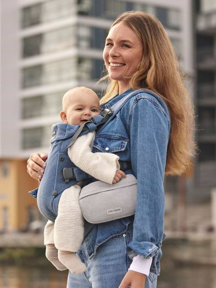 Image number 4 showing, BabyBjorn Woven Pocket Pouch for Baby Carrier