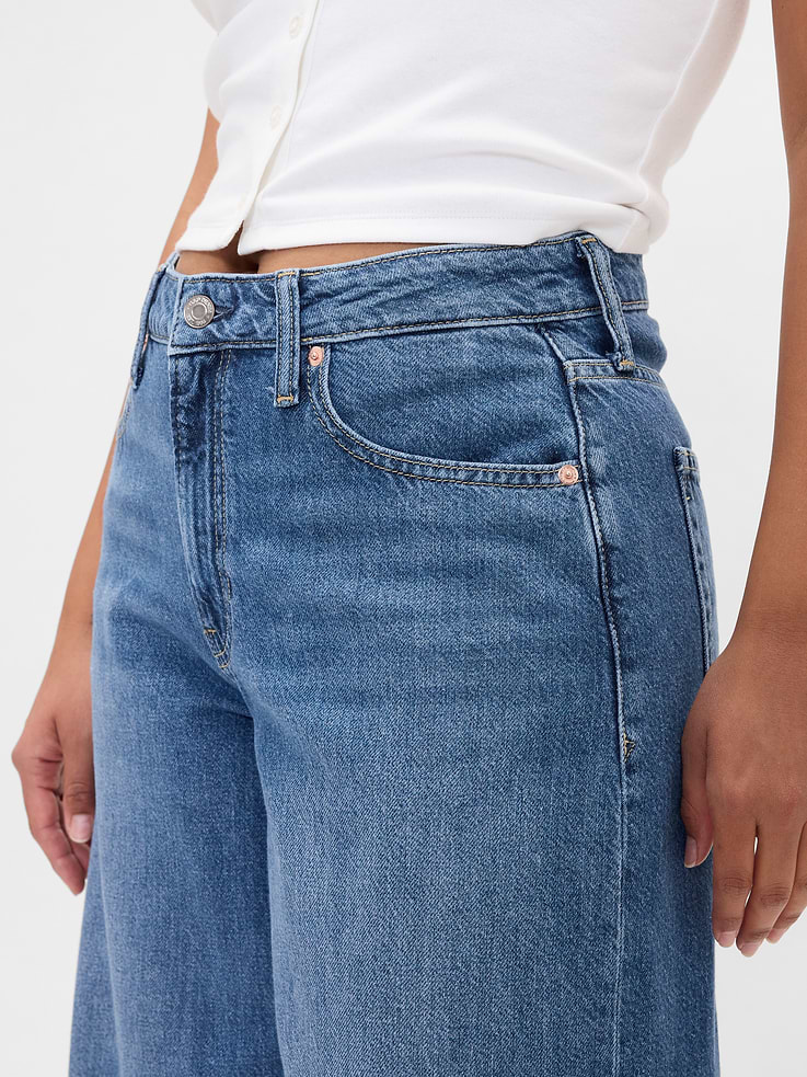 Image number 7 showing, Curvy Mid Rise UltraSoft Baggy Jeans