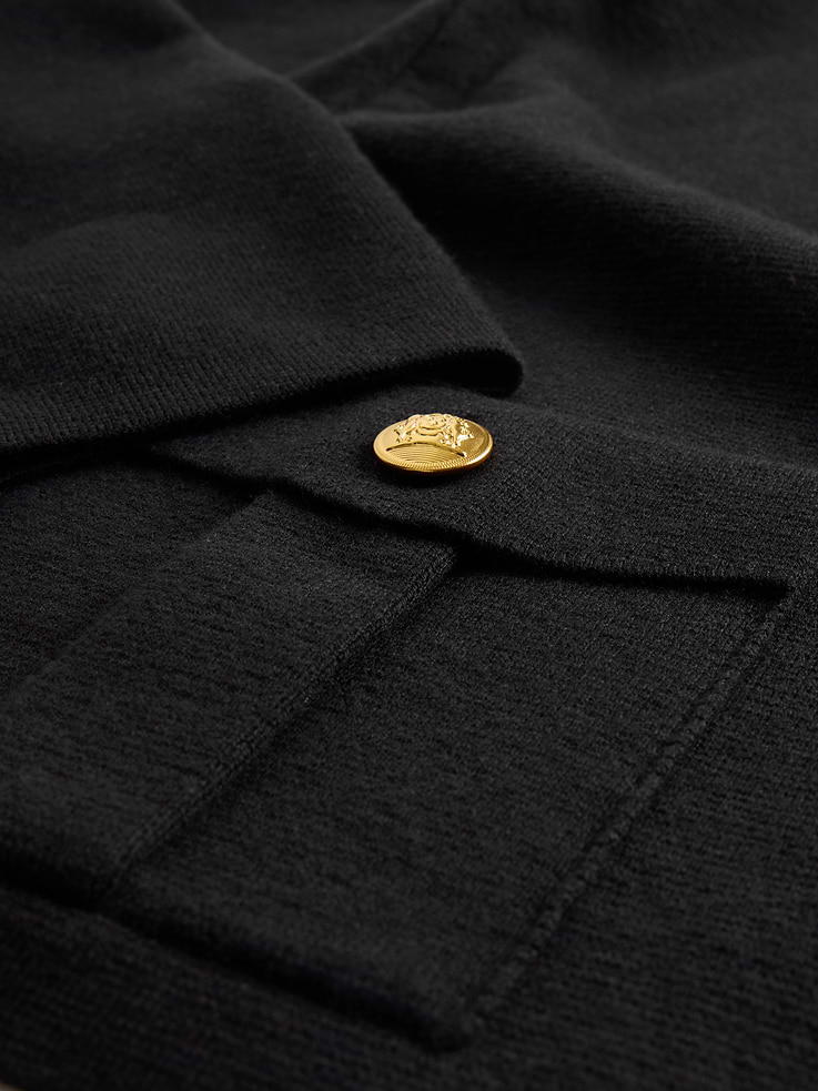 L'image numéro 4 présente Cardigan à poche en mélange de coton
