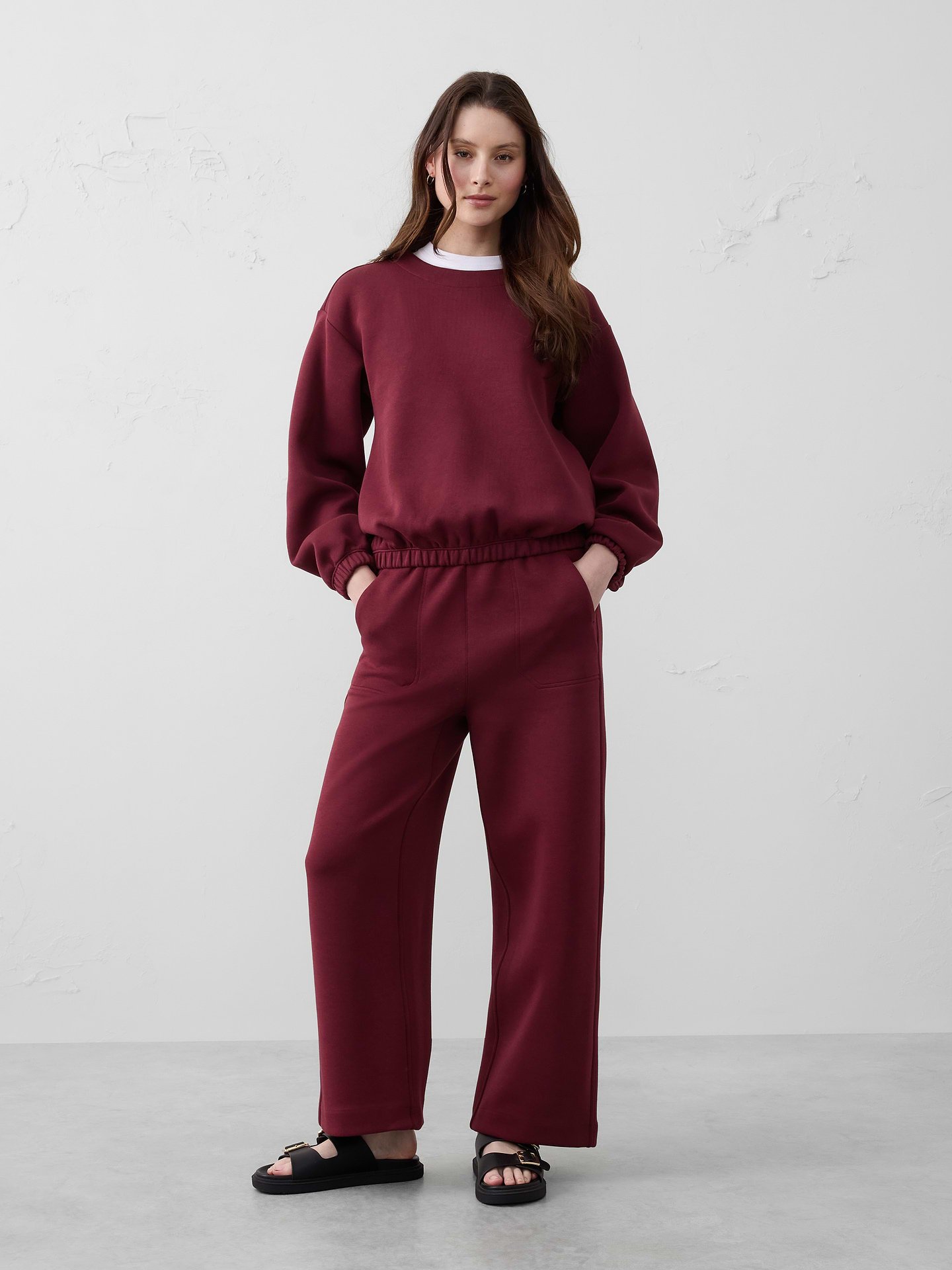 Image number 1 showing, Weekender Wide-Leg High-Rise Ankle Pant