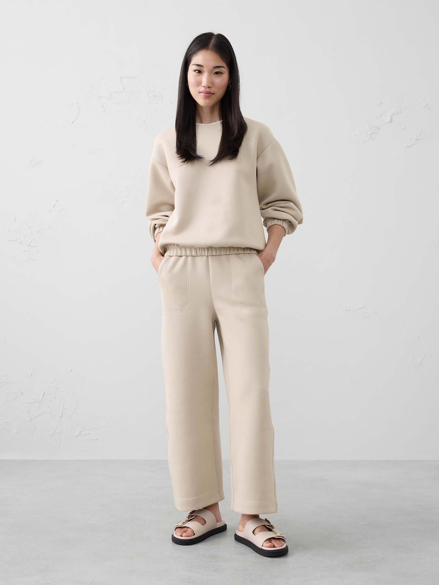 Image number 1 showing, Weekender Wide-Leg High-Rise Ankle Pant