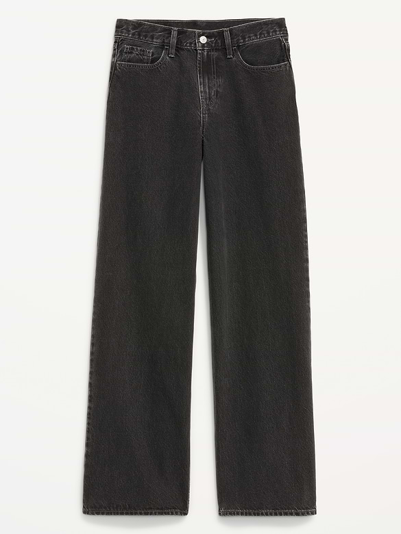 Mid-Rise Wow Baggy Wide-Leg Jeans