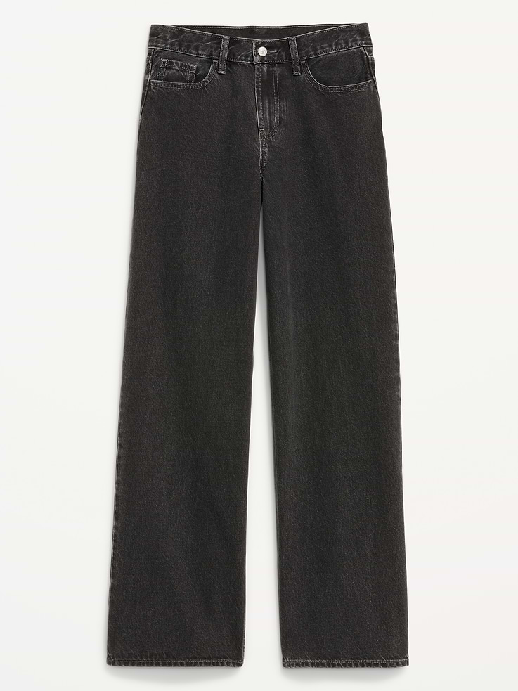 Image number 8 showing, Mid-Rise Wow Baggy Wide-Leg Jeans