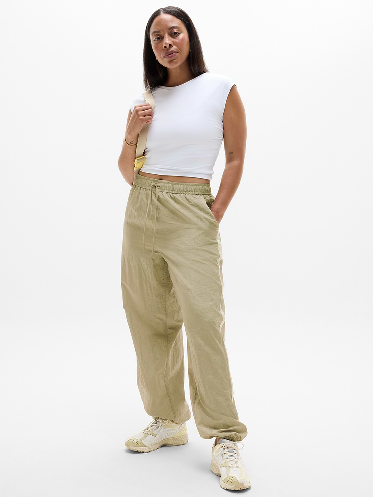 Image number 5 showing, Daybreak Mid Rise Parachute Jogger