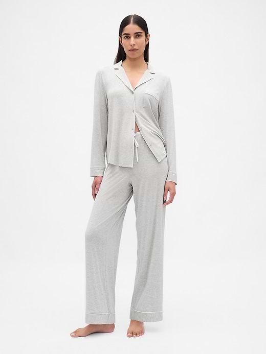 SoftMade Modal PJ Pants - Light heather grey by Gap