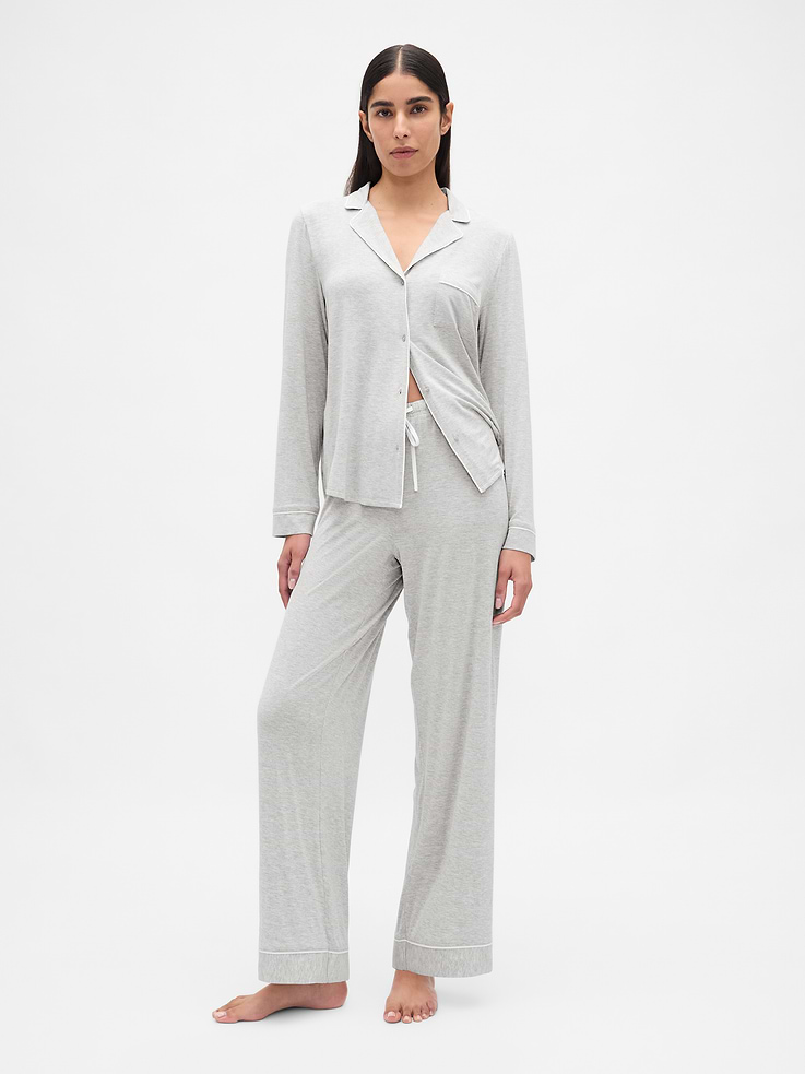 Image number 1 showing, SoftMade Modal PJ Pants