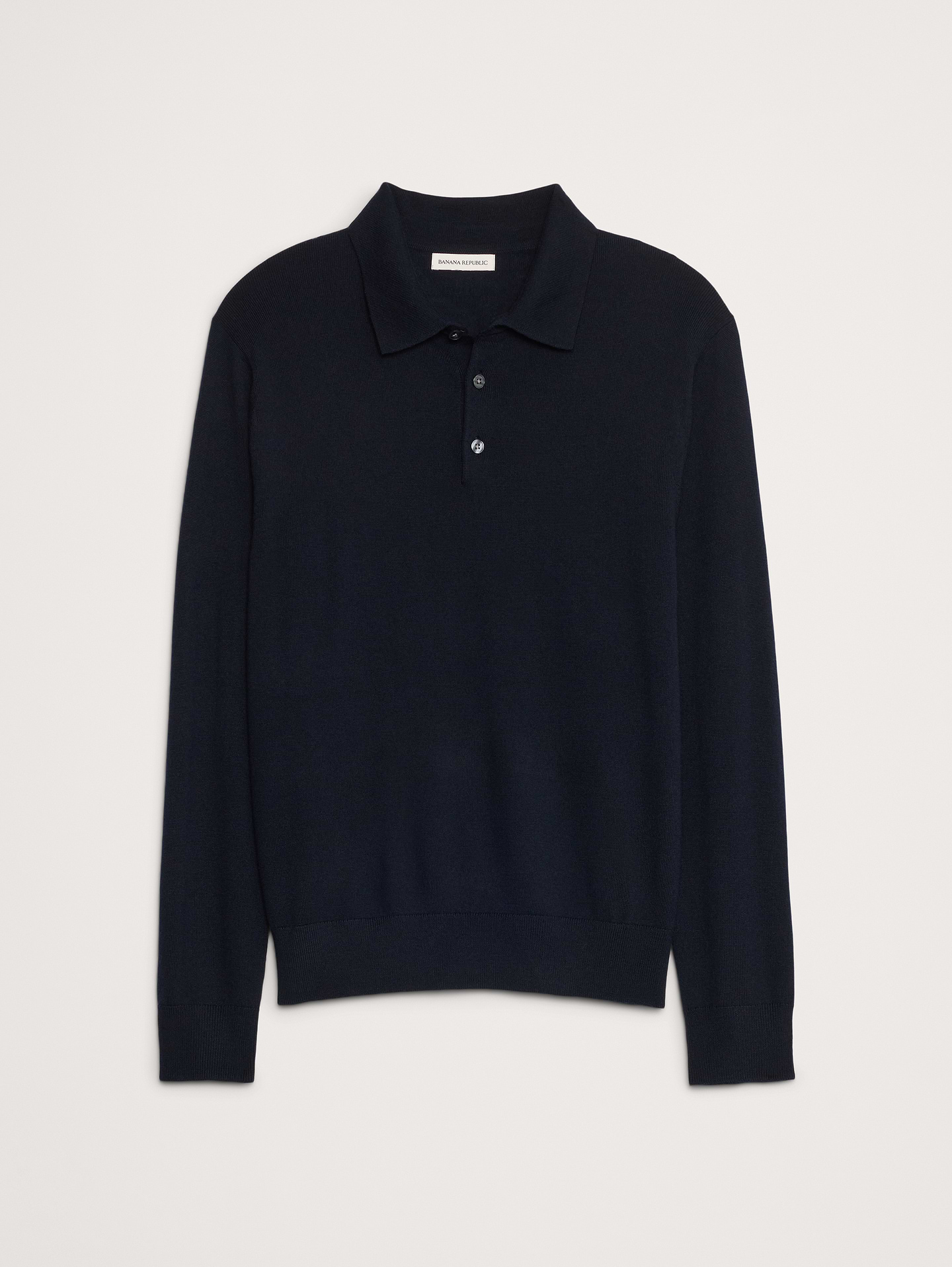 Image number 5 showing, Merino Long-Sleeve Sweater Polo