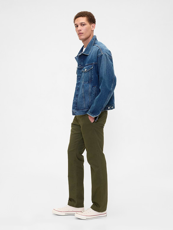 GapFlex Essential Khakis in Straight Fit