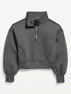 Image number 3 showing, Bounce Fleece Half-Zip Pullover Sweatshirt for Girls