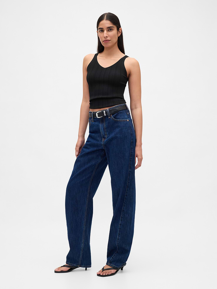 Image 2 of 5, Rib Sweater Tank Top