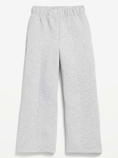 Image number 4 showing, High-Waisted Bounce Fleece Wide-Leg Sweatpants for Girls