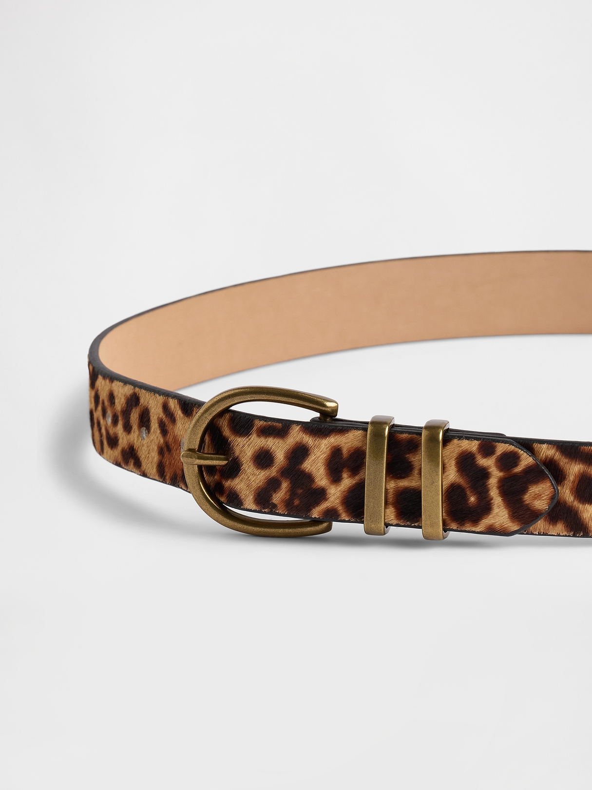 Leopard Calf Hair Belt | Gap