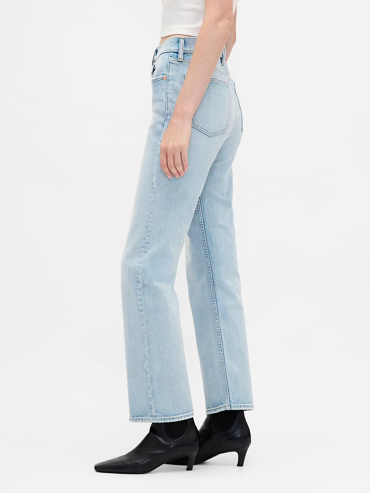 Image number 3 showing, High Rise '90s Slim Straight Crop Jeans