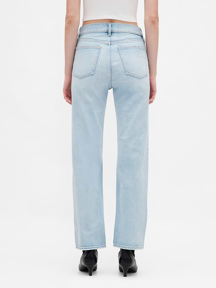 Image number 4 showing, High Rise '90s Slim Straight Crop Jeans