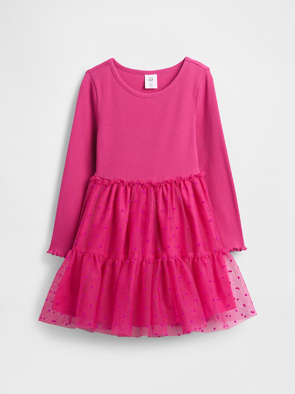 Baby & Toddler Tulle Mixed Media Dress
