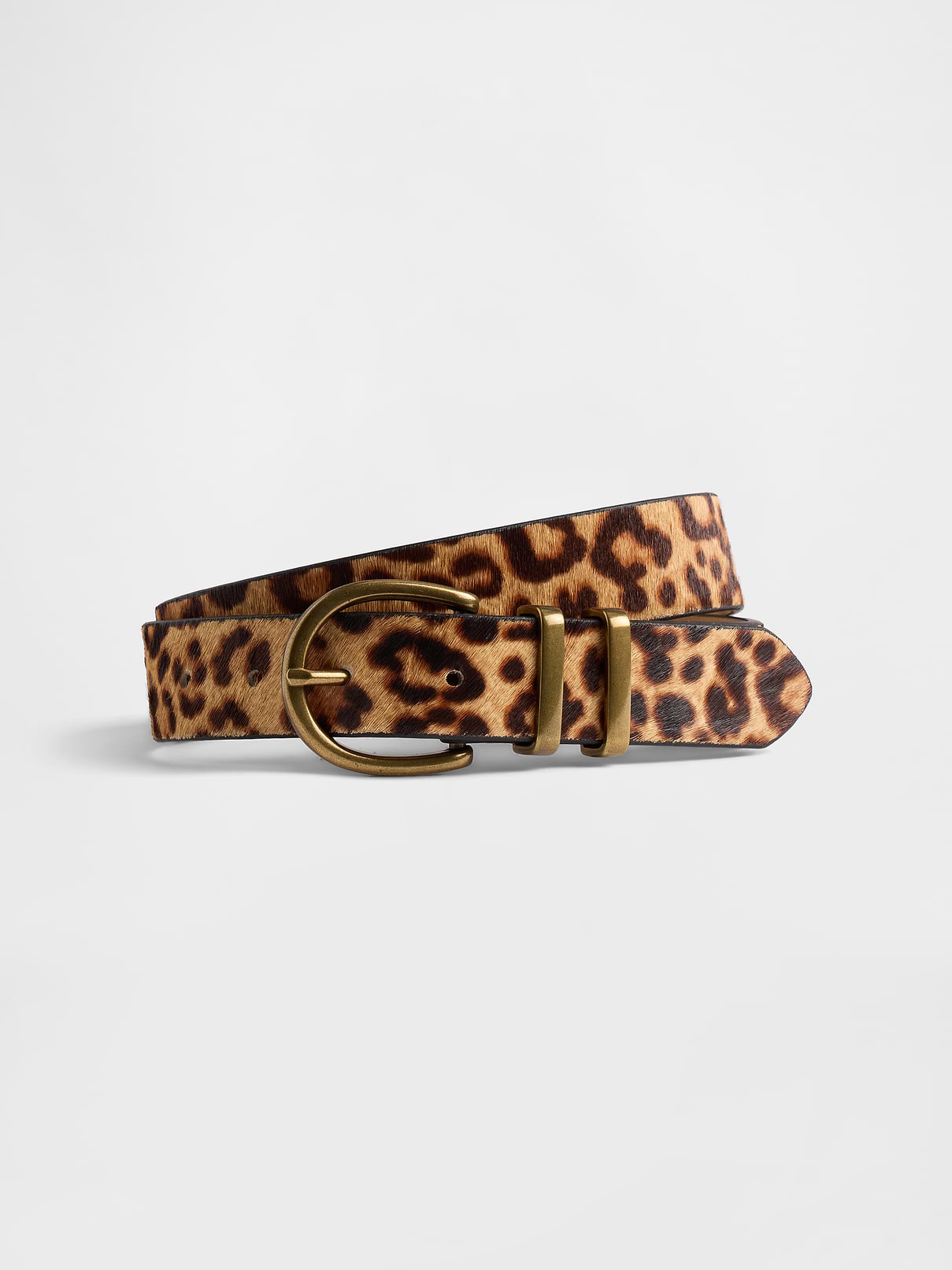 Leopard Calf Hair Belt