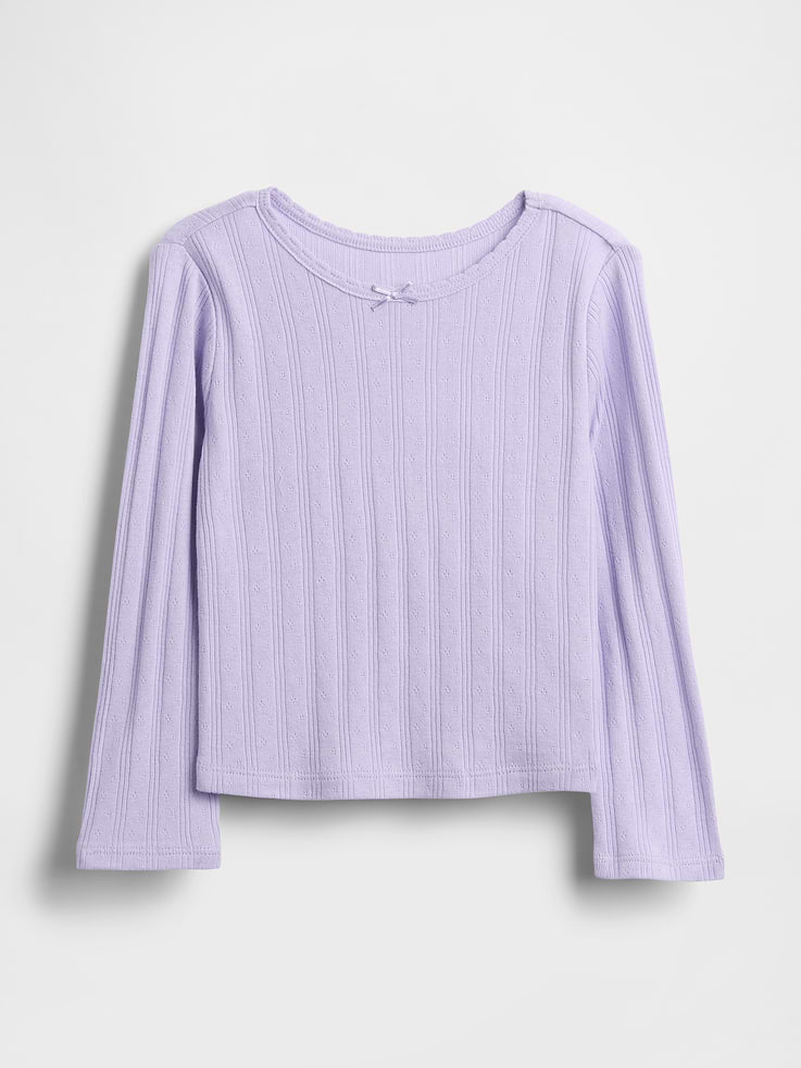 Image number 1 showing, Baby & Toddler Pointelle T-Shirt