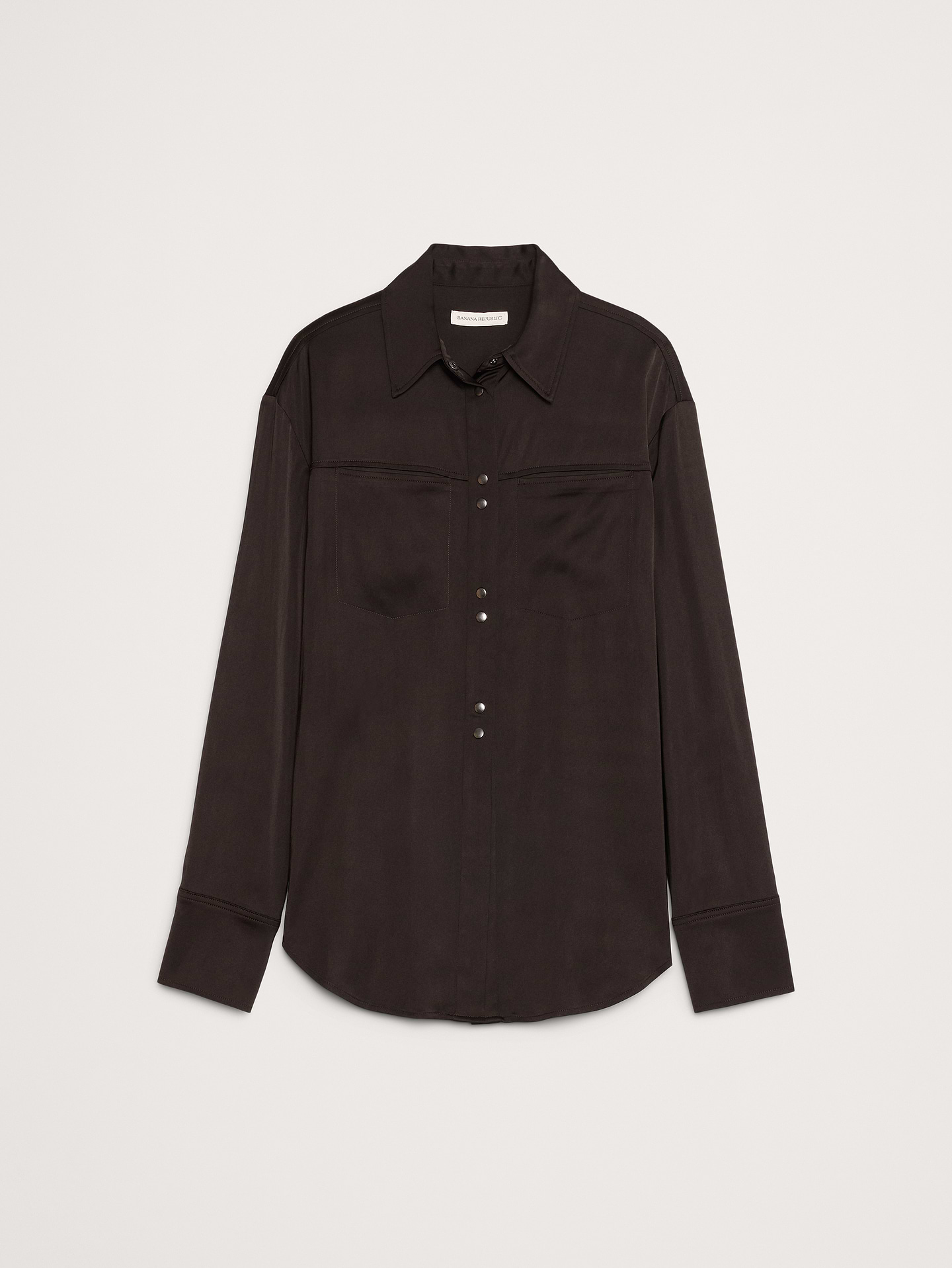 Image number 4 showing, Stretch-Satin Cinch-Back Shirt